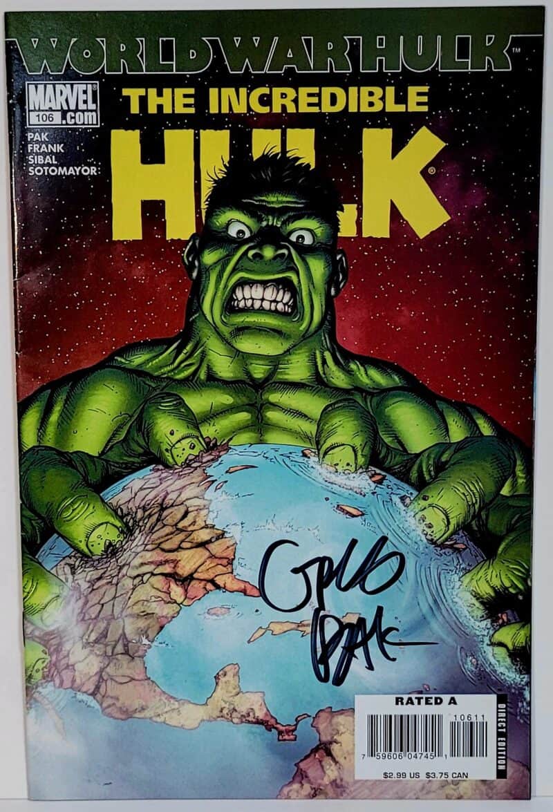 Incredible Hulk #106A Signed Greg Pak