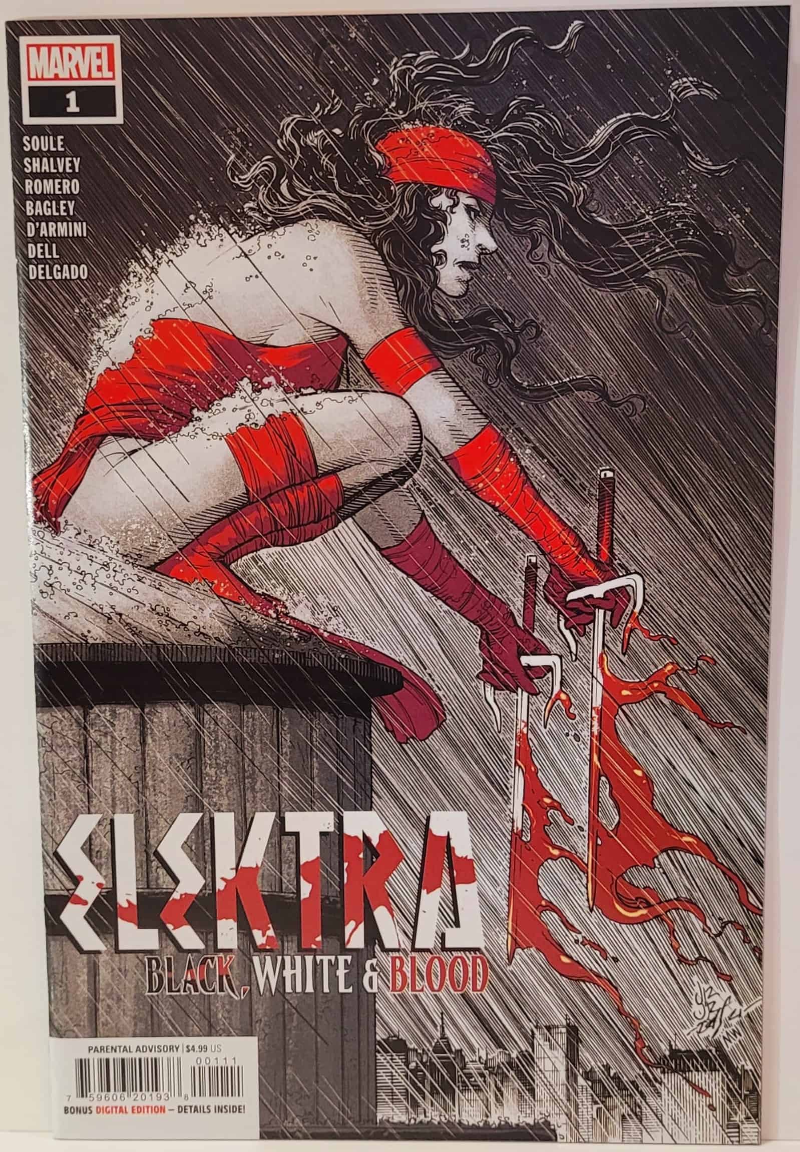 Elektra Black White and Blood (2021) #1A Cvr John Romita Jr