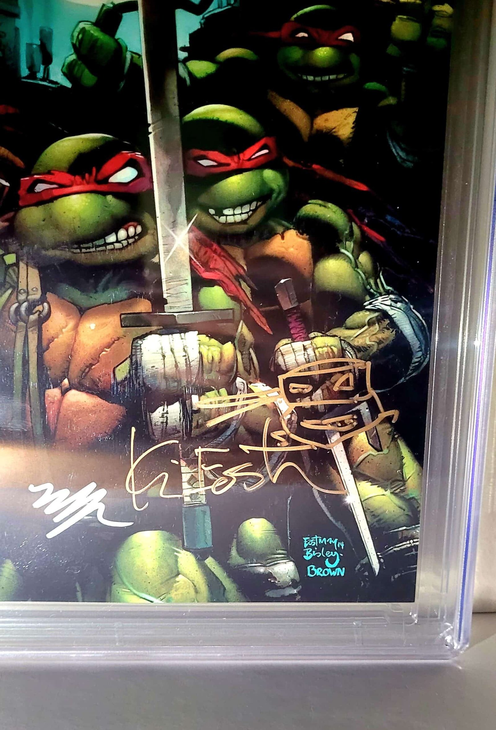 TMNT 30th Anniv. Special #1 CGC 9.8 SGN + Sketch Eastman SGN Dooney - Imagem 4