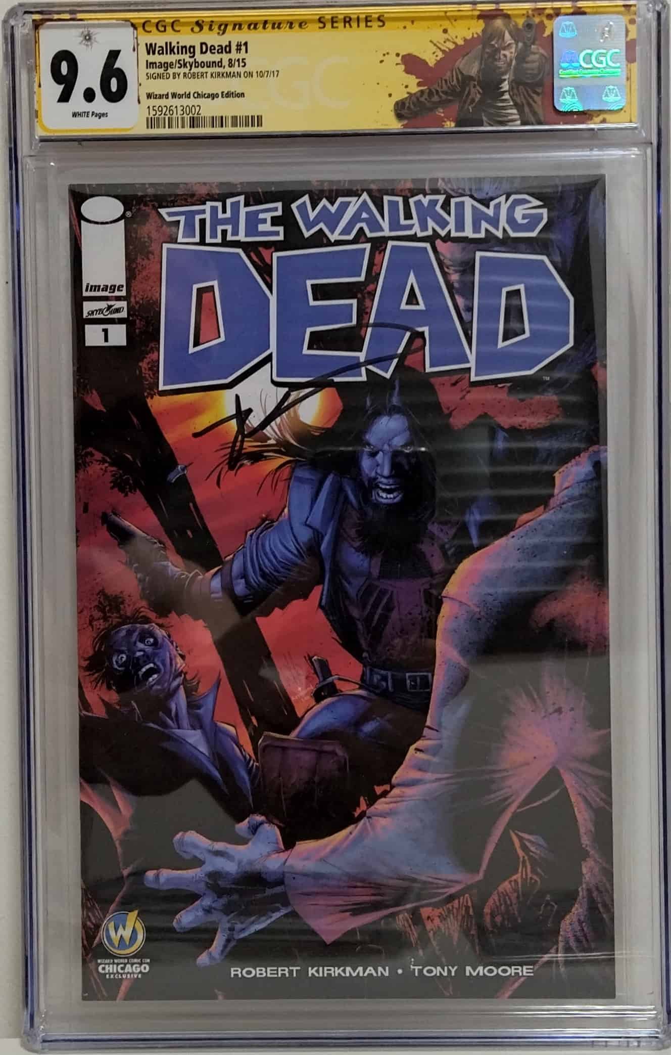 The Walking Dead #1 WW Chicago Edition CGC 9.6 Signed Robert Kirkman