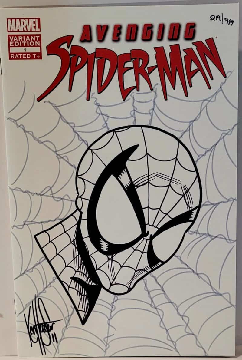 Avenging Spider-Man Blank Cover #1 Original Art by Ken Haeser