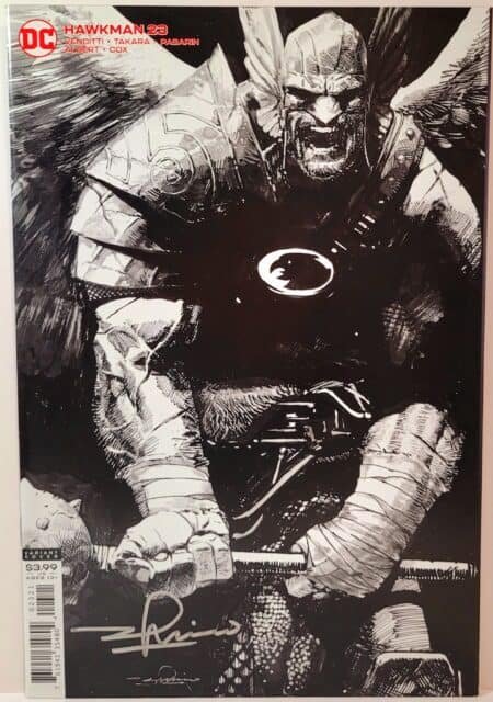 Hawkman #23 Signed by Gerardo Zaffino