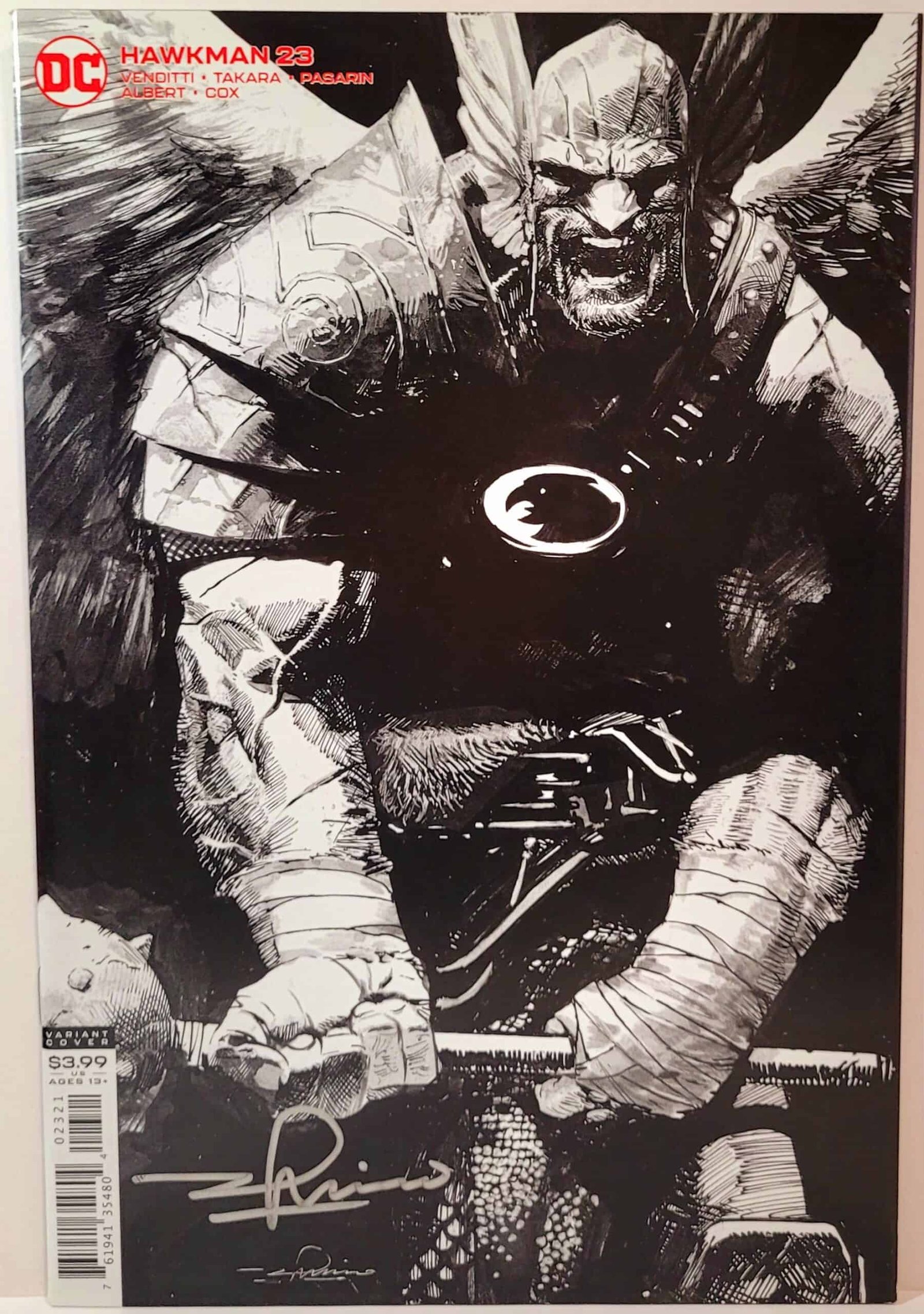 Hawkman #23 Signed by Gerardo Zaffino