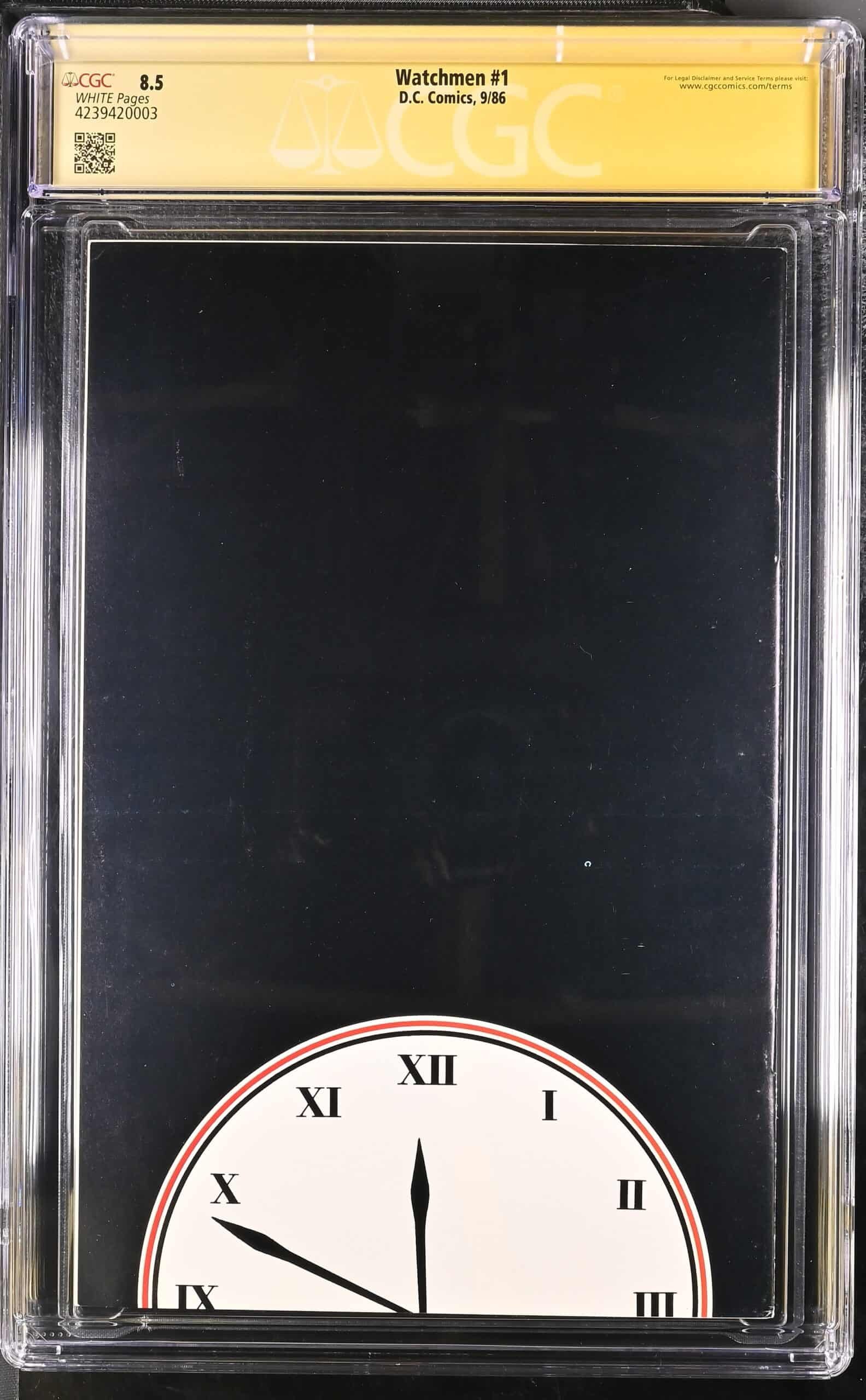 Watchmen #1 CGC 8.5 Signed by Dave Gibbons - Imagem 2