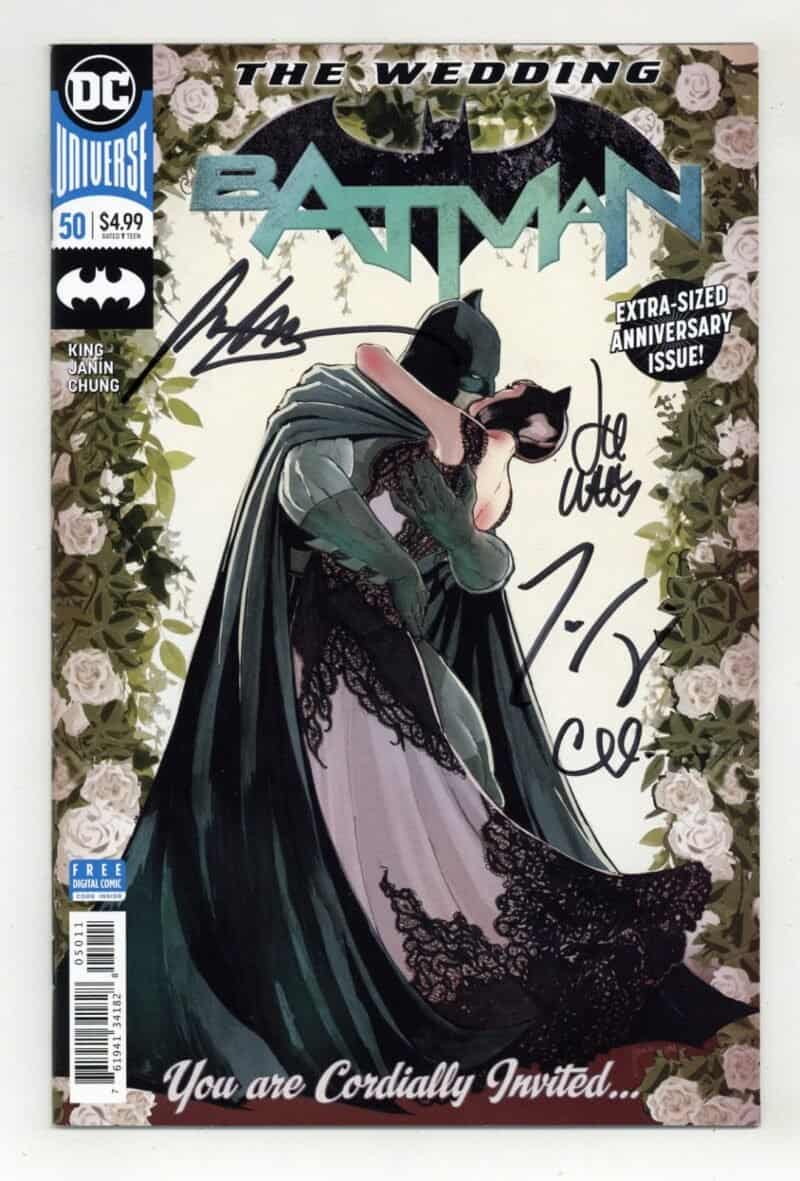 Batman #50 Signed by Tom King, Lee Weeks, Clay Mann and Rafael Albuquerque