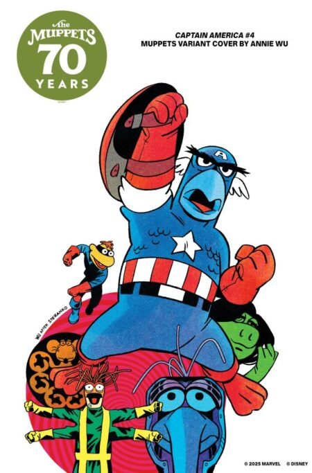Captain America cvr C Annie Wu Muppets Variant #4