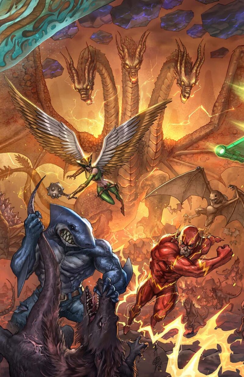 Justice League Vs Godzilla Vs Kong 2 Cvr C Alan Quah Card Stock Var #4