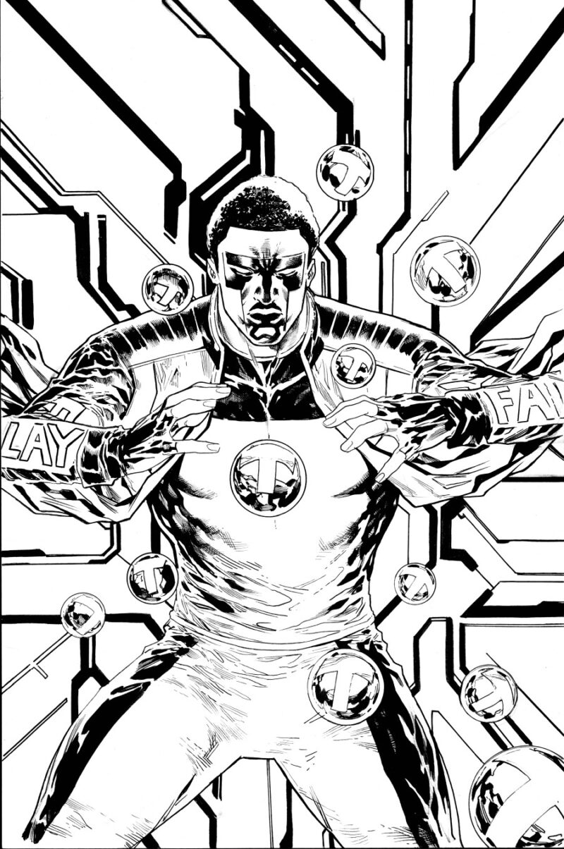 Mr Terrific Year One Cvr B Ken Lashley Card Stock Var #5