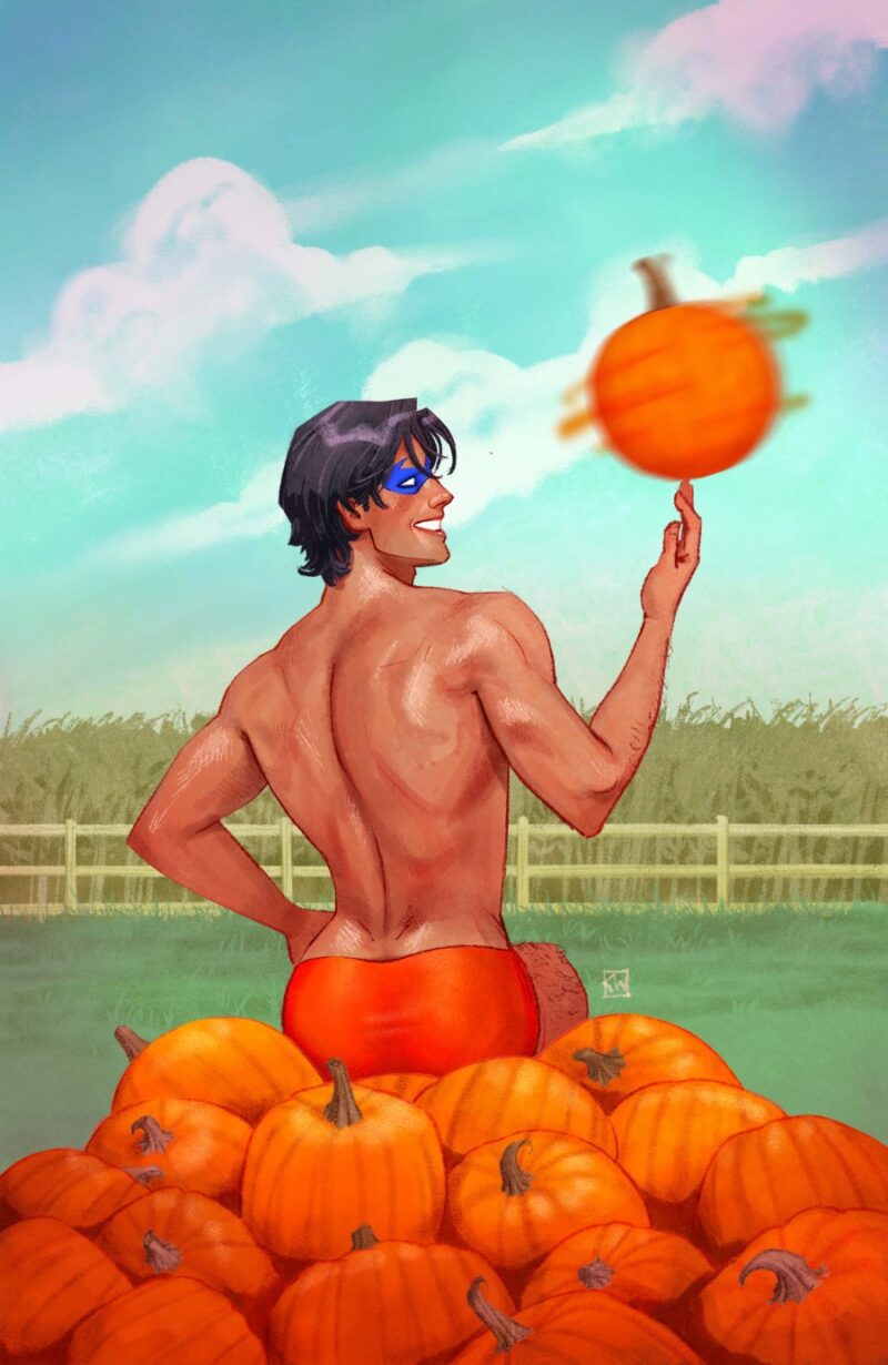 Nightwing Cvr D Kevin Wada Pumpkin Spicy Card Stock Var #130