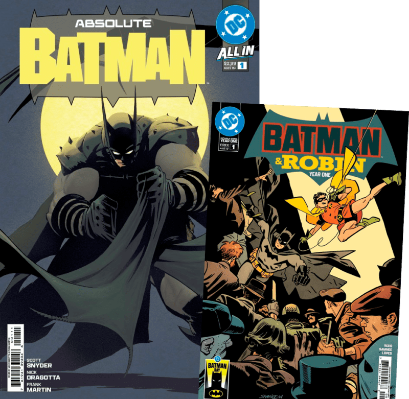 Absolute Batman #1 Batman Day 2025 + Batman & Robin: Year One #1