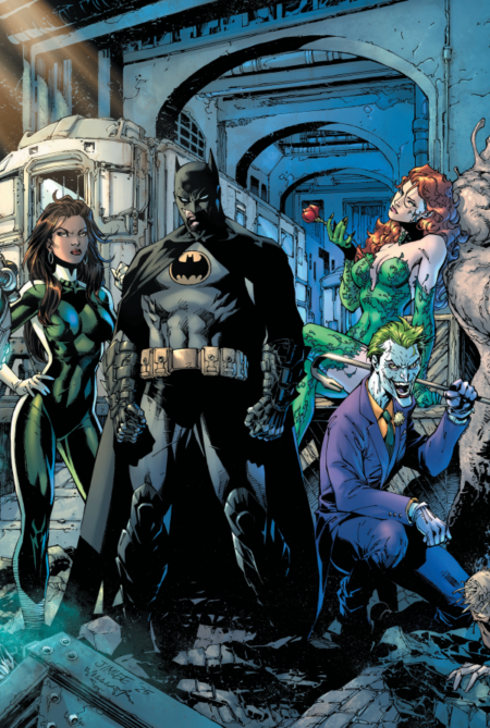 Batman Cvr A Jim Lee And Scott Williams Batman Connecting Middle Alternate Color #163