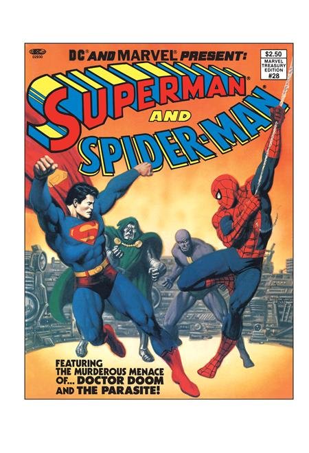 Dc And Marvel Present Superman And Spider-Man Facsimile Edition Cvr A John Romita Sr And Bob Larkin #28