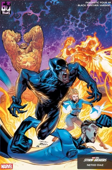 Fantastic Four Cvr E Netho Diaz Black Panther Variant #8