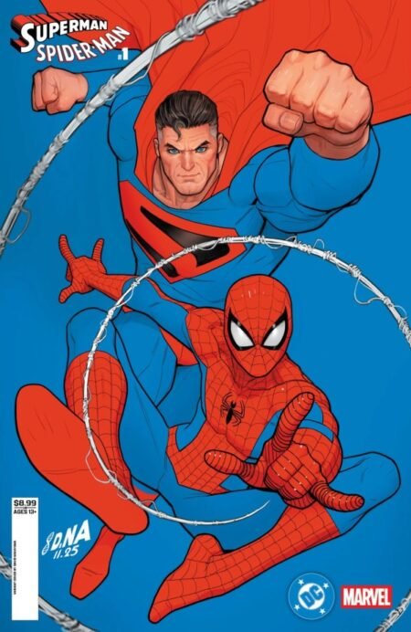 Dc Marvel Superman Spider-Man Cvr Q David Nakayama Kingdom Come Superman And Spider-Man Card Stock Var #1