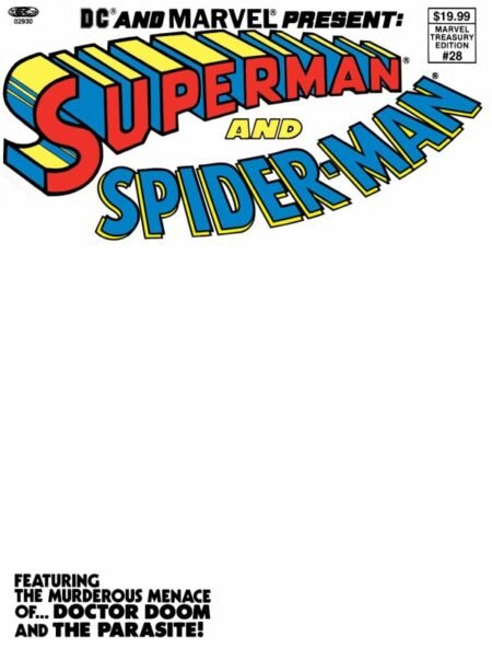 Dc And Marvel Present Superman And Spider-Man Facsimile Edition Cvr D Blank Var #28