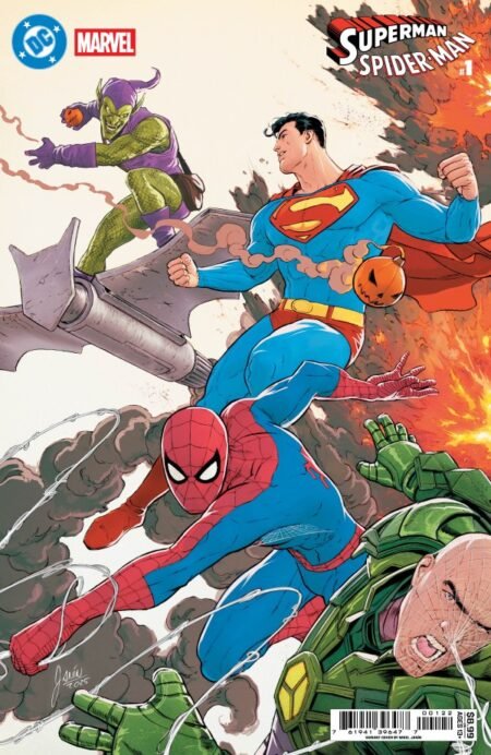 Dc Marvel Superman Spider-Man Cvr J Mikel Janin Superman And Spider-Man Vs Lex Luthor And Green Goblin Card Stock Var #1