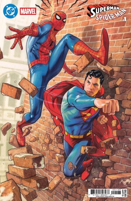 Dc Marvel Superman Spider-Man Cvr P Joshua Middleton Card Stock Var #1