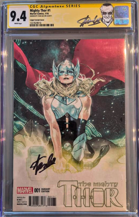 Mighty Thor #1 CGC 9.4 - Signed by Stan Lee