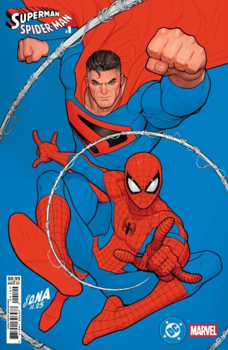 Dc Marvel Superman Spider-Man Cvr Q David Nakayama Kingdom Come Superman And Spider-Man Card Stock Var #1