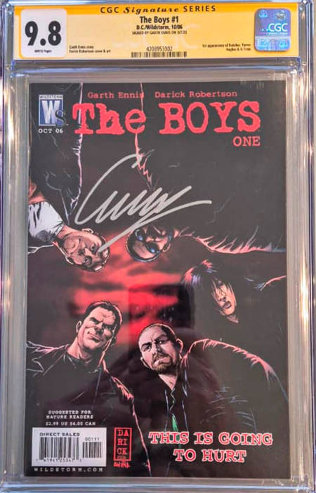 The Boys #1 CGC 9.8 - Signed by Garth Ennis