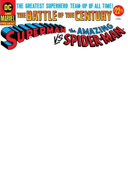 50th Anniv. Treasury Edition Superman vs. The Amazing Spider-Man #1 Facsimile Edition Cvr Blank