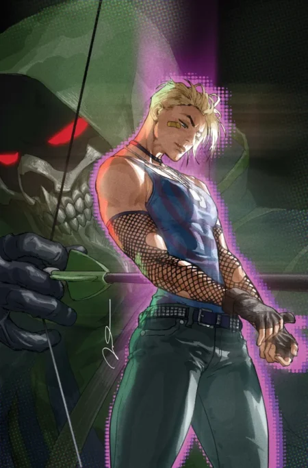 Absolute Green Arrow Cvr B Gerald Parel Card Stock Var #2