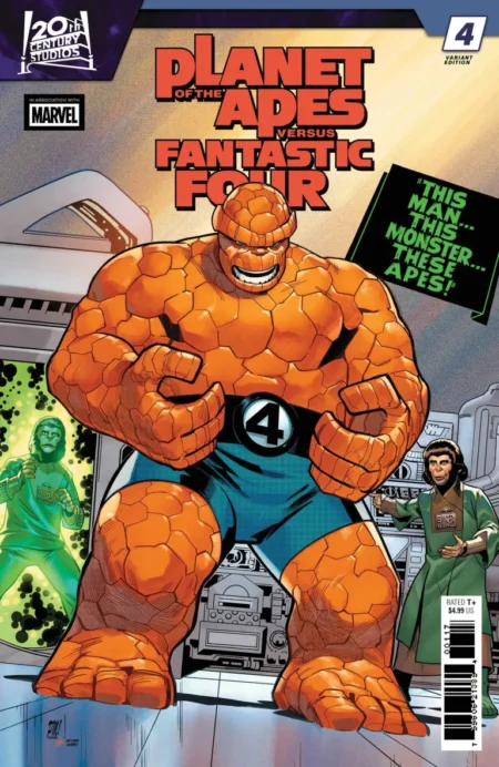 Planet Of The Apes Vs. Fantastic Four Cvr B Paco Medina Homage Variant #4