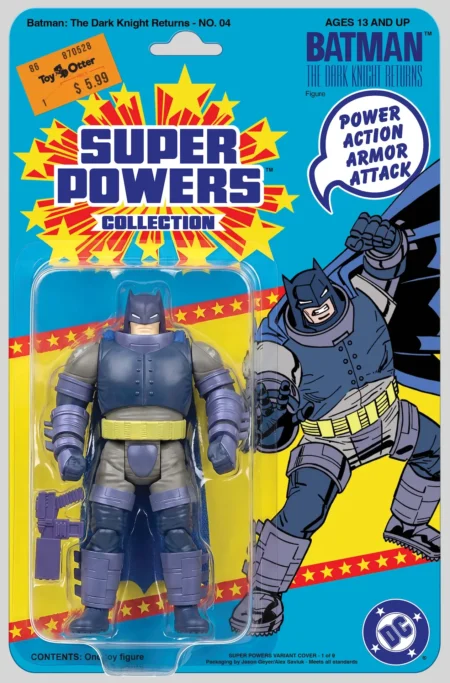 Batman The Dark Knight Returns Facsimile Edition Cvr B Jason Geyer And Alex Saviuk Dark Knight Returns Armored Super Powers Action Figure Card Stock Var #4