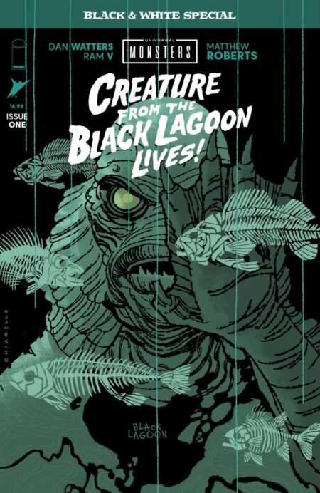 Universal Monsters Creature From The Black Lagoon Lives Black And White Special Cvr B Mark Chiarello Var #1