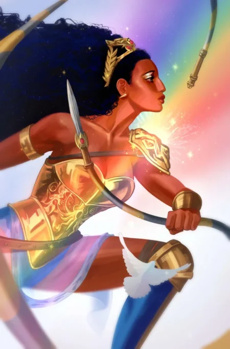 Wonder Woman Cvr E Fatima Wajid Dc Pride Card Stock Var #34