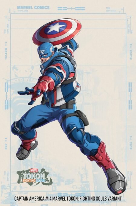 Captain America Cvr C Marvel Tokon: Fighting Souls Variant [Arm] #14C