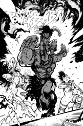 Do A Powerbomb Black And White Cvr C Daniel Warren Johnson Action Var #2C