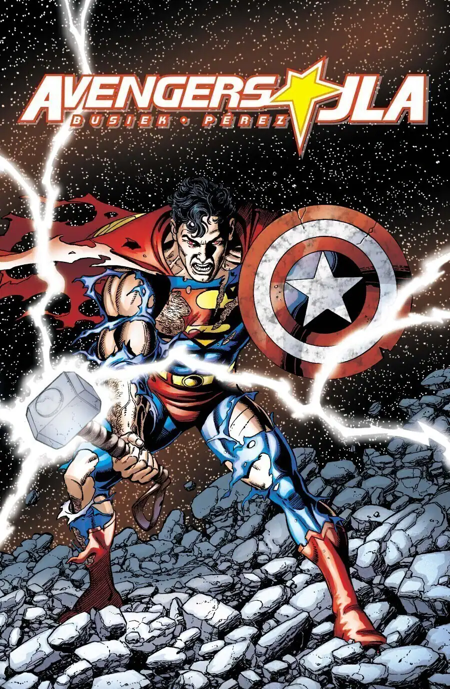 Avengers Jla Facsimile Edition Cvr A George Perez Wraparound #4A