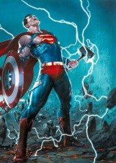 Avengers Jla Facsimile Edition Cvr E Gabriele Dell Otto Wraparound Var #4