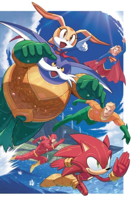 Dc X Sonic The Hedgehog Metal Legion Cvr B Min Ho Kim Card Stock Var #5B