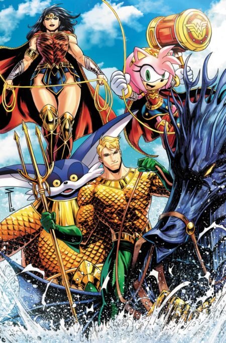 Dc X Sonic The Hedgehog Metal Legion Cvr C Serg Acuna Card Stock Var #5C