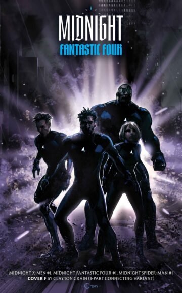 Midnight Fantastic Four Cvr E Clayton Crain 3-Part Connecting Variant #1E