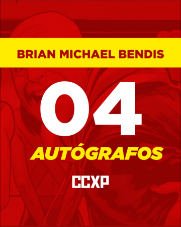 [1º LOTE] 4 Autógrafos + Brindes - Brian Michael Bendis (CCXP 26)