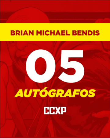 [1º LOTE] 5 Autógrafos + Brindes - Brian Michael Bendis (CCXP 26)