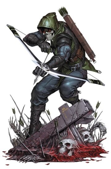 Absolute Green Arrow Cvr C Inhyuk Lee Card Stock Var #6