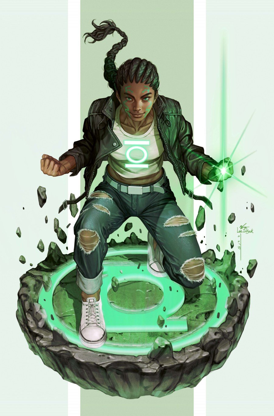 Absolute Green Lantern Cvr B Inhyuk Lee Card Stock Var #21